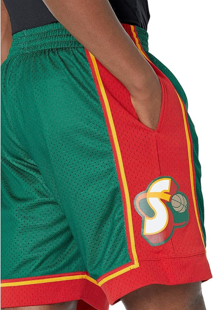 MNA-M45 (Mitchell and ness swingman shorts sonics 95-96 home dark green) 82597391