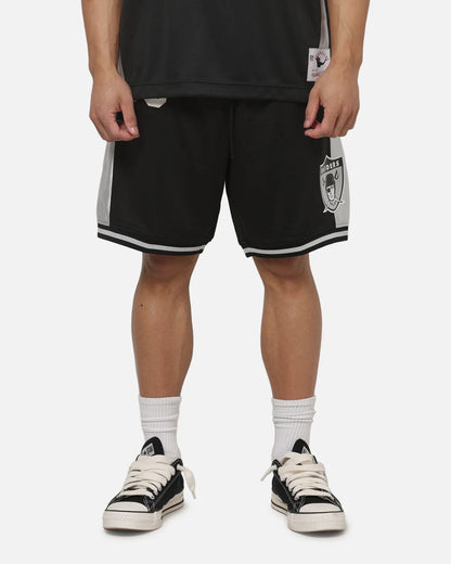 MNA-O53 (Mitchell & ness las vegas raiders established mesh shorts black) 82695652