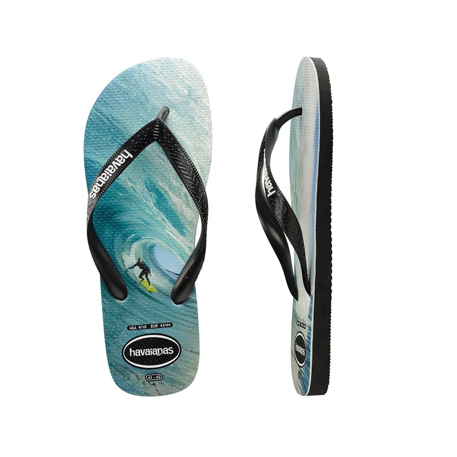 HA-X3 (HAVAIANAS TOP PHOTOPRINT 3983 THE RIGHT BLK/OCEAN) 71891500