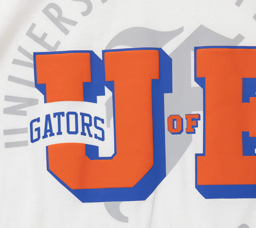 NCAA-S1 (Ncaa 3D watermark tee university of florida vintage white) 92393043