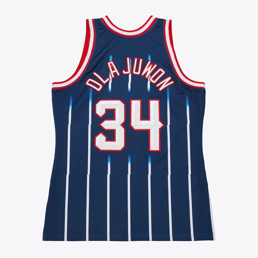 MNA-L45 (Mitchell and ness swingman jersey rockets hakeem olajuwon 96-97 road navy) 82598260