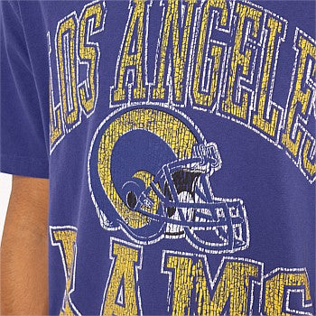 MNA-T22 (Mitchell and ness vintage nfl ivy arch tee rams faded black) 102293478