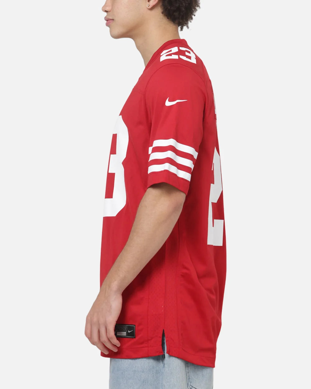 NA-F50 (Nike nfl san francisco 49ers christian mc caffrey #23 home game jersey gym red) 926910000