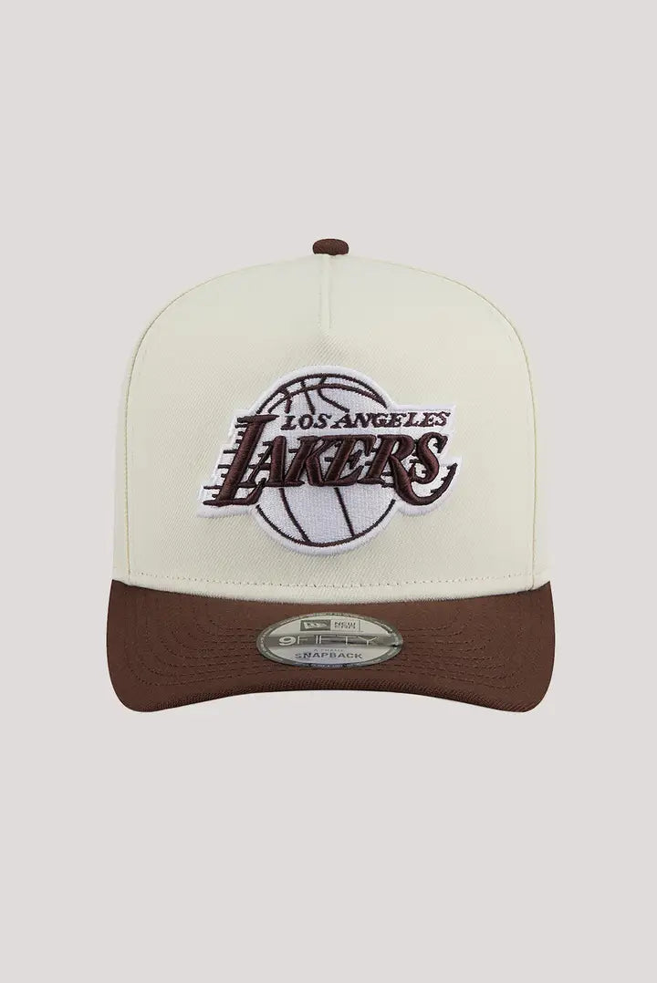 NEC-K72 (New era 950 A frame chocolate 2 tone los angeles lakers osfm chrome chocolate snapback osfm) 12693290