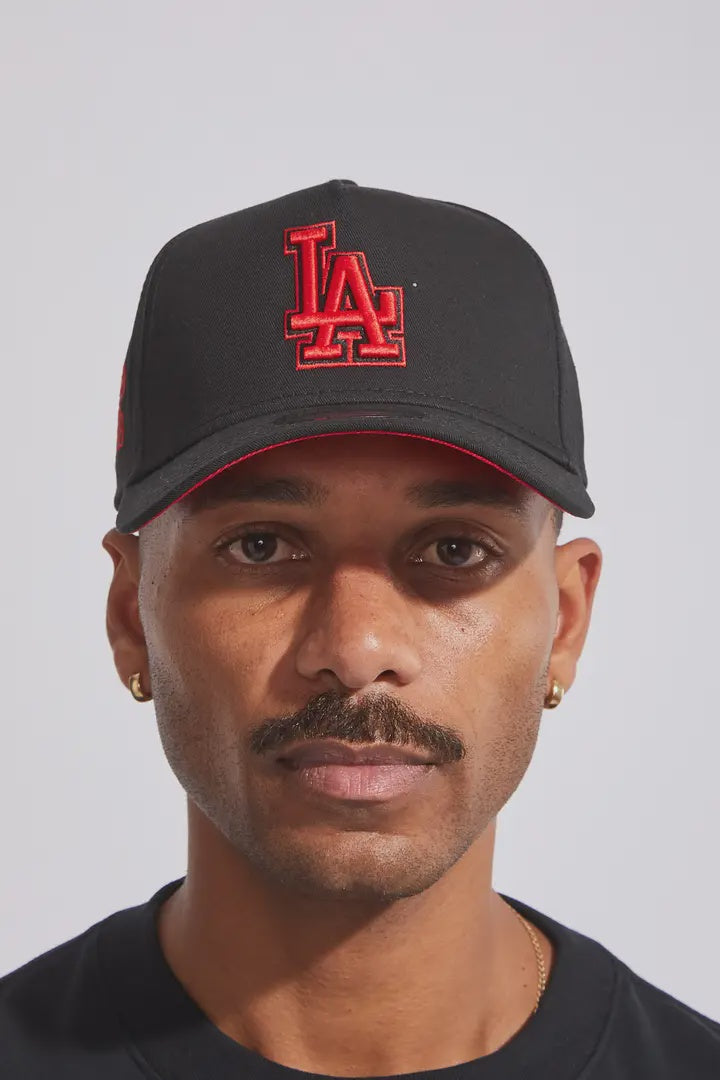 NEC-H65 (New era 940 A frame los angeles dodgers black scarlet snapback black/scarlet red UV osfm) 52592670