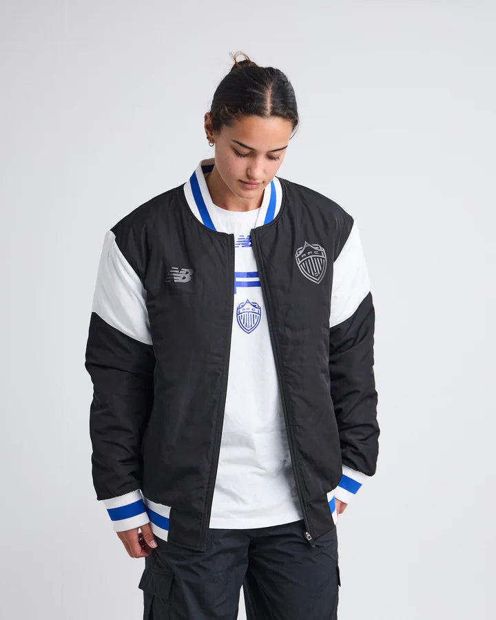 AFC-C (Aucland football club 25/26 unisex panel bomber jacket black/blue) 92591000