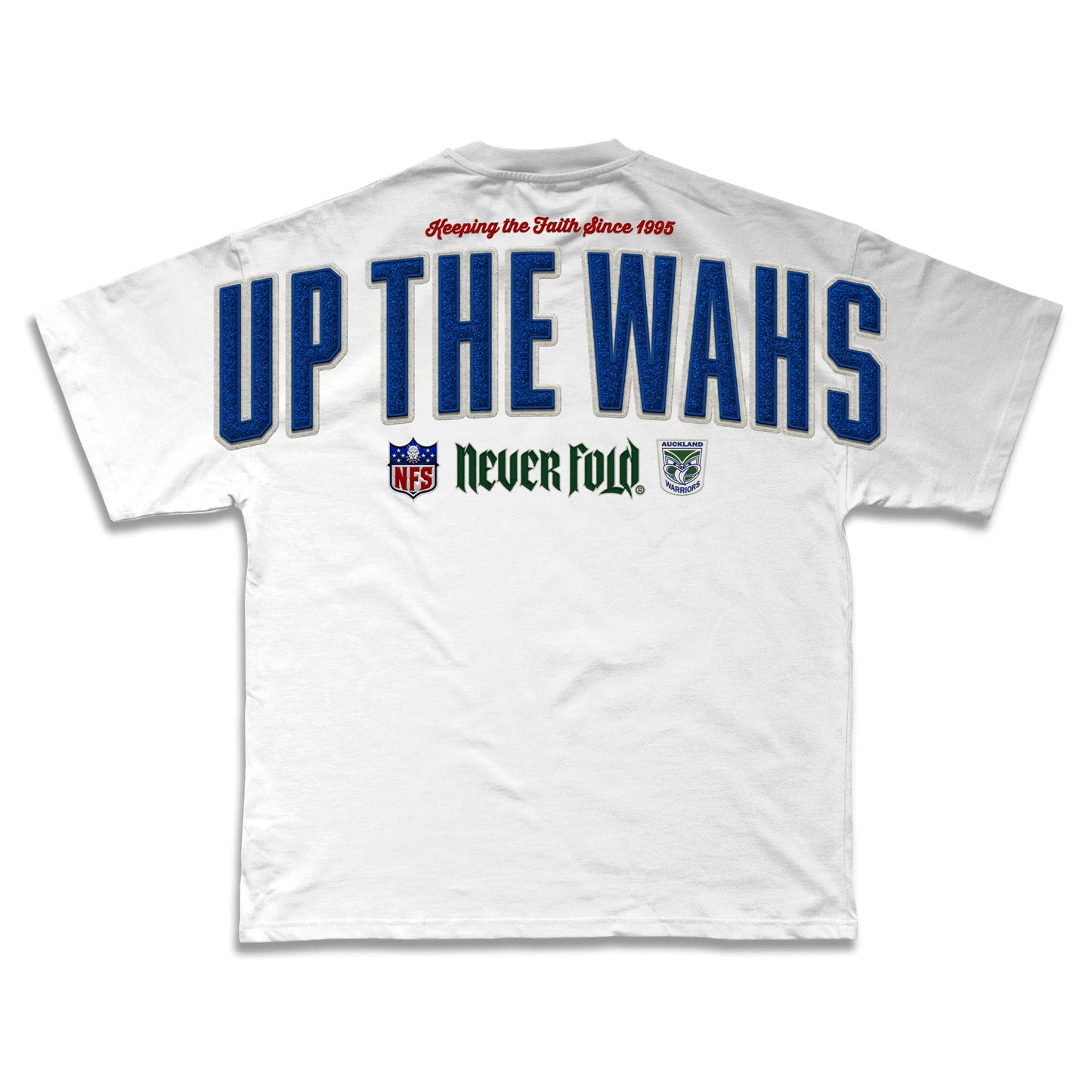 CTZ-H1 (Neverfold retro 1995 mascot auckland warriors heavy weight box fit t-shirt white) 82694499