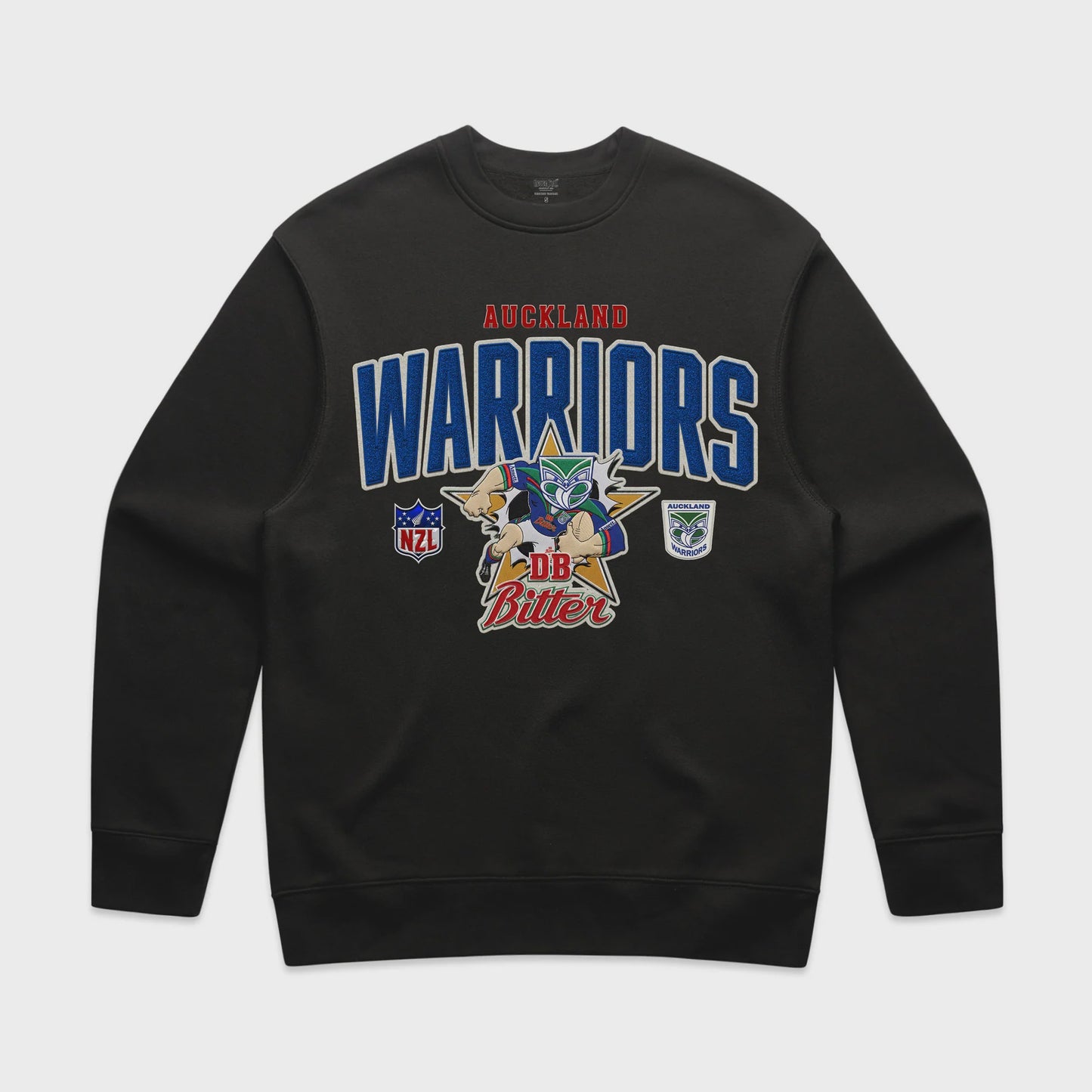 CTZ-E1 (Neverfold retro 1995 mascot auckland warriors relax crew black) 82696000