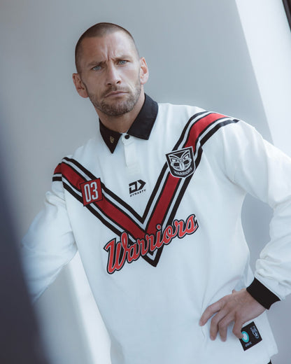 DY-Q4 (Dynasty 2026 Nz warriors mens 03 fauxback traditional polo beige) 52698869