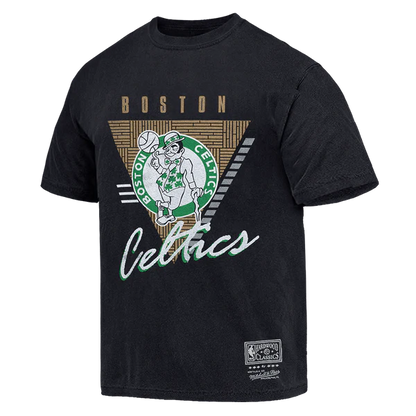 MNA-R33 (Mitchell and ness tri logo tee celtics faded black) 112393477