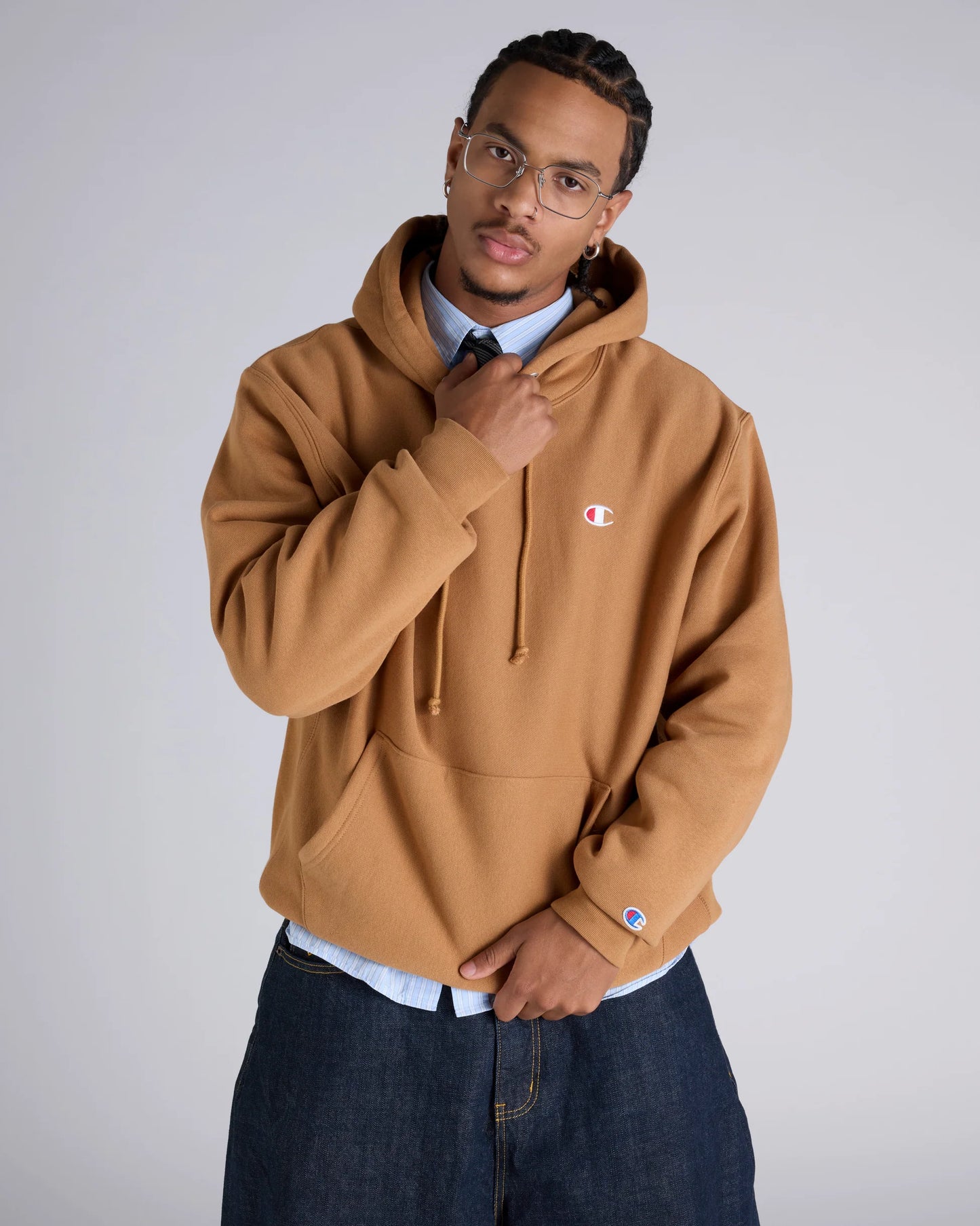 CA-J14 (Champion lifestyle reverse weave hoodie briefly brown) 82594782