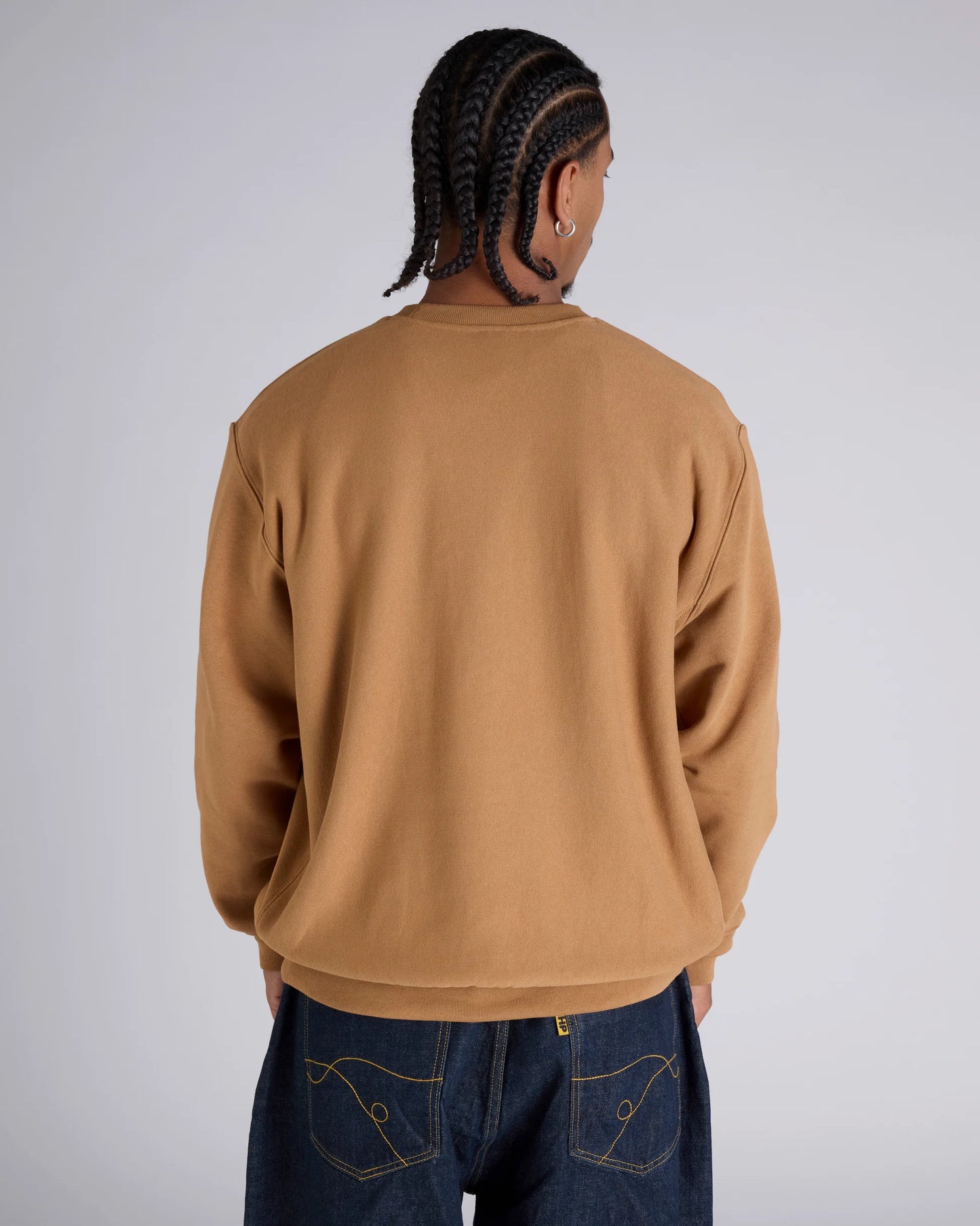 CA-L14 (Champion reverse weave patch gfx crew briefly brown) 82595217