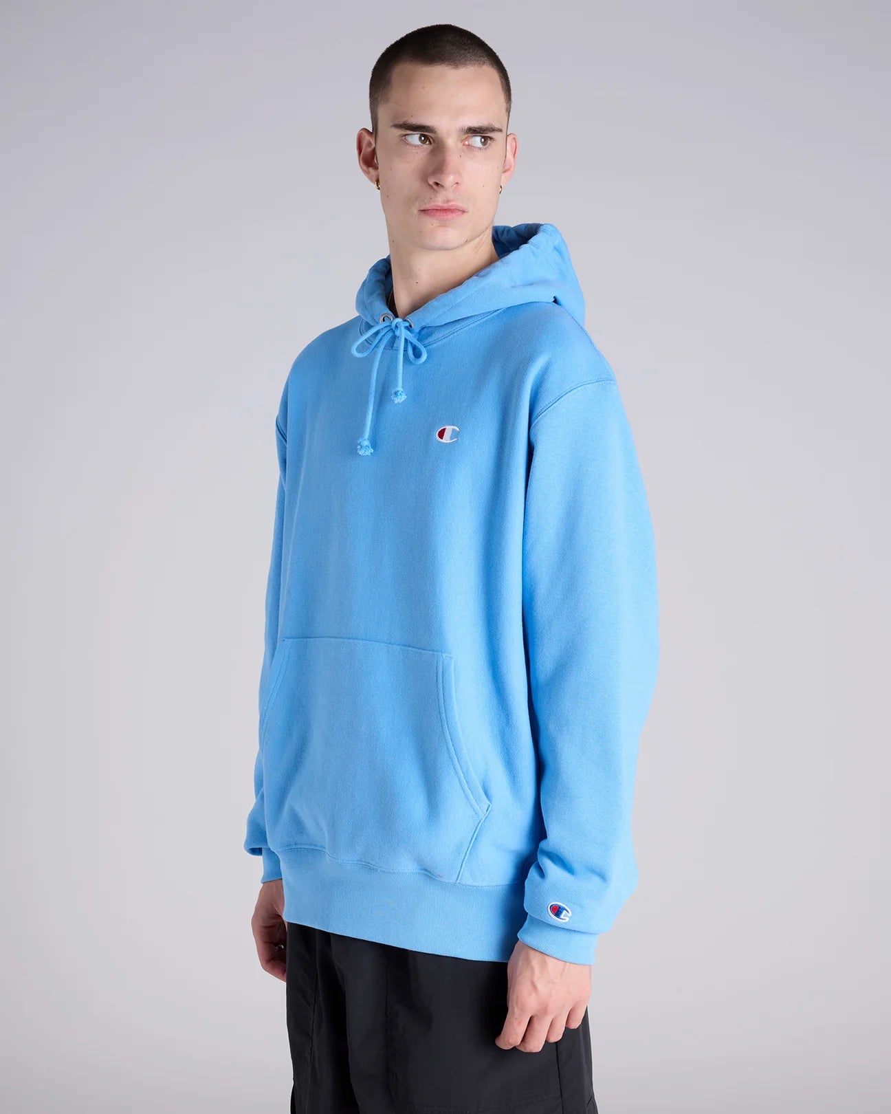CA-Q14 (Champion reverse weave terry hoodie iceberg blue) 102594782