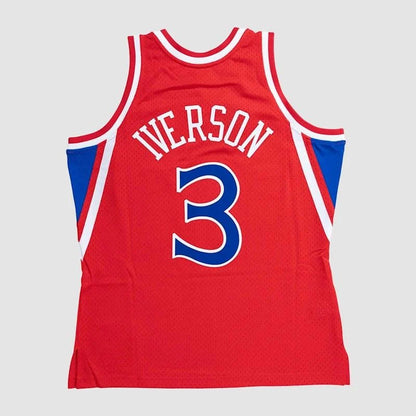 MNA-J40 (Mitchell & ness swingman jersey sixers iverson 96-97 alternate red) 122498695