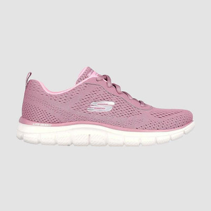 S-E12 (Skechers womens track new staple dark rose/pink) 72494880