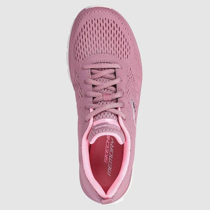 S-E12 (Skechers womens track new staple dark rose/pink) 72494880