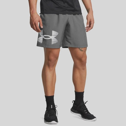 UAA-A14 (Under armour mens woven graphic short castlerock/white) 112492391