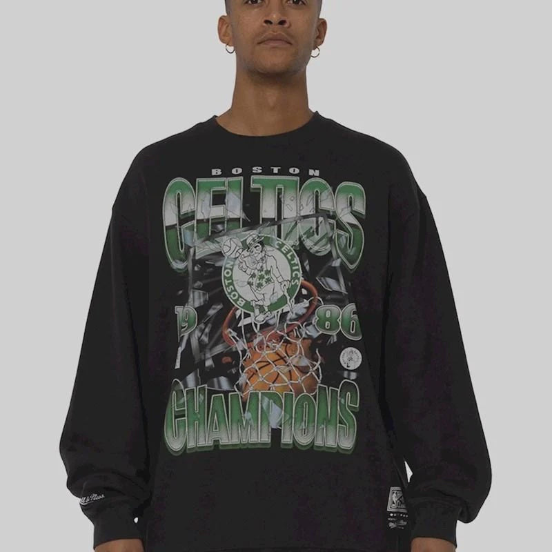 MNA-G43 (Mitchell & ness shatter crew celtics faded black) 42596087