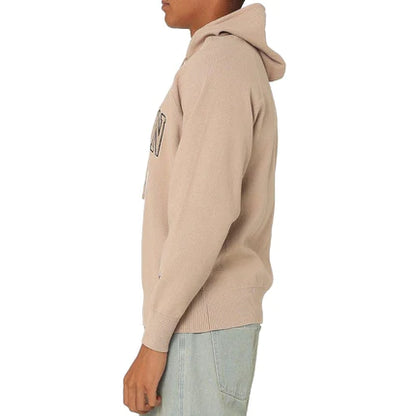 CA-H11 (Champion lfs knitted hoodie cafe latte/black) 62396087 CHAMPION