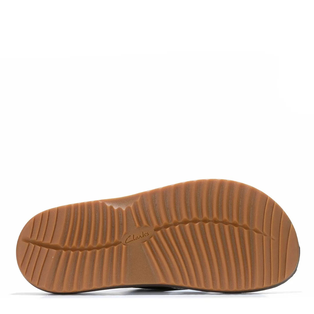 CL-E (Clarks mens brinkley jandal brown) 82695165