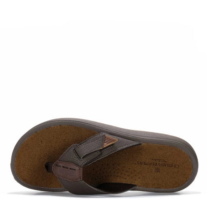 CL-E (Clarks mens brinkley jandal brown) 82695165