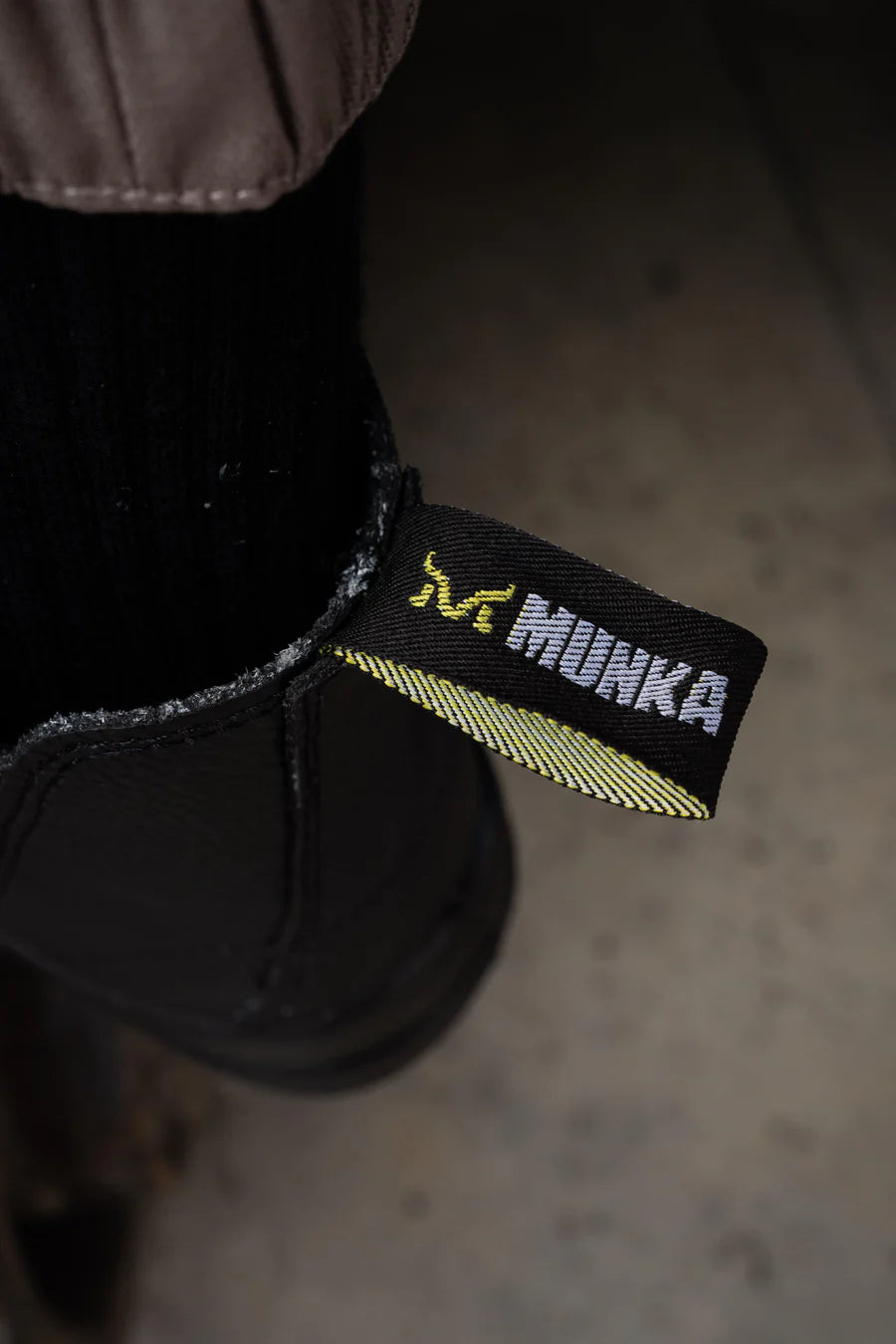 MU-D (Munka bull slip on work boot black) 32693100