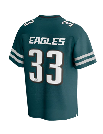 MJA-C14 (Majestic mixed mesh replica eagles  jersey green) 102496087