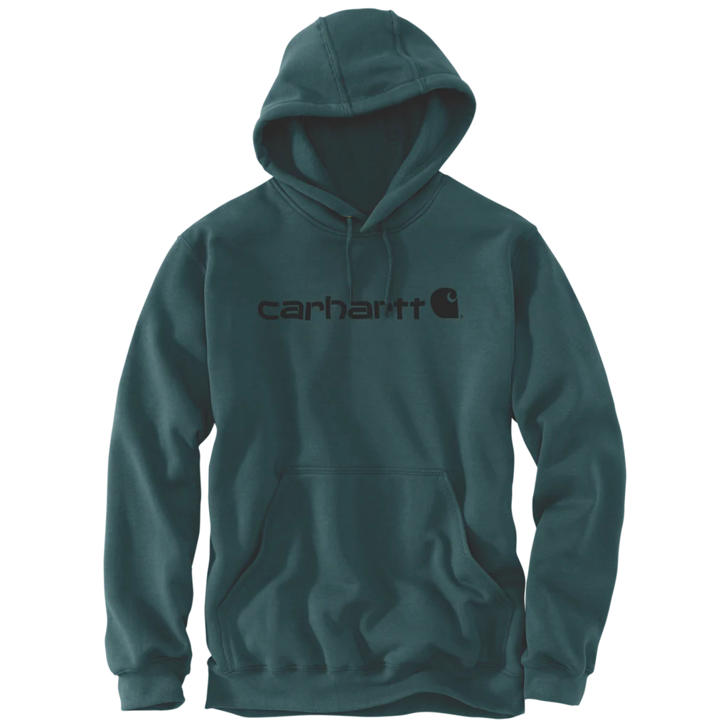 CHA-B9 (Carhartt marquette hooded logo sweatshirt greenstone) 102597313