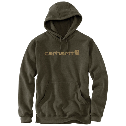 CHA-Q9 (Carhartt marquette hooded logo sweatshirt burnished logo/heather) 82697313