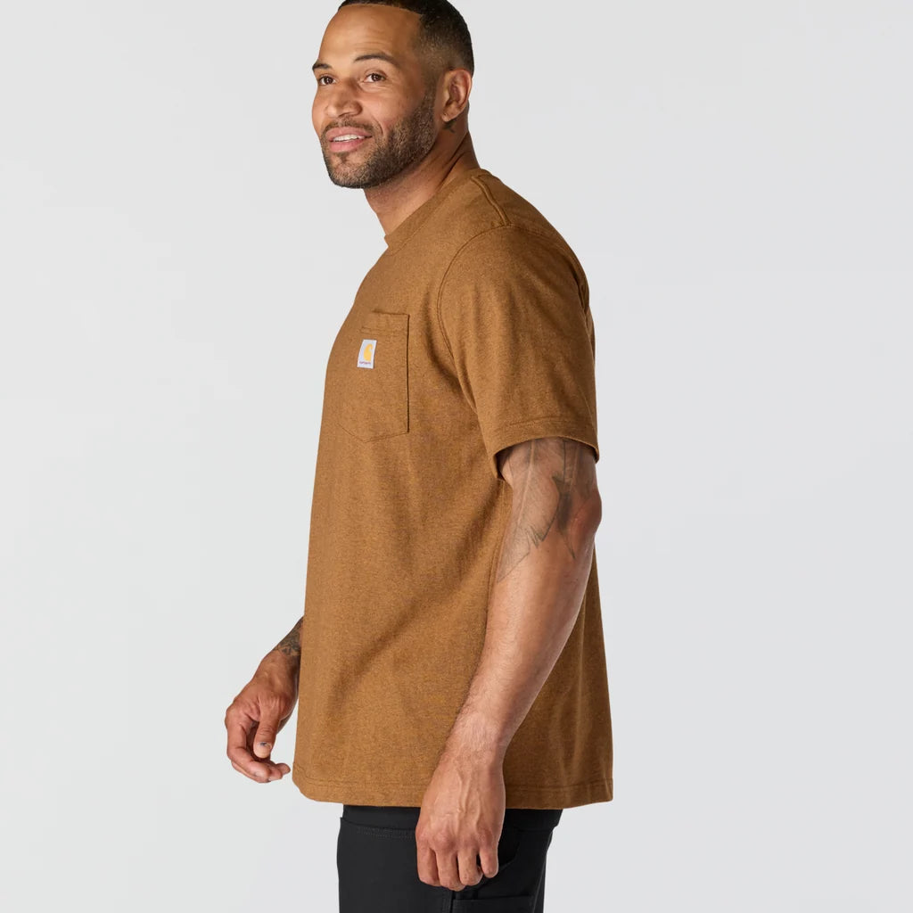 CHA-G9 (Carhartt dearborn relaxed fit heavyweight pocket t-shirt carhartt brown) 82692622
