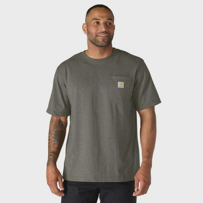 CHA-H9 (Carhartt dearborn relaxed fit heavyweight pocket t-shirt dusty olive) 82692622