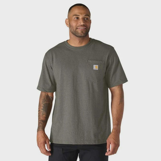CHA-H9 (Carhartt dearborn relaxed fit heavyweight pocket t-shirt dusty olive) 82692622