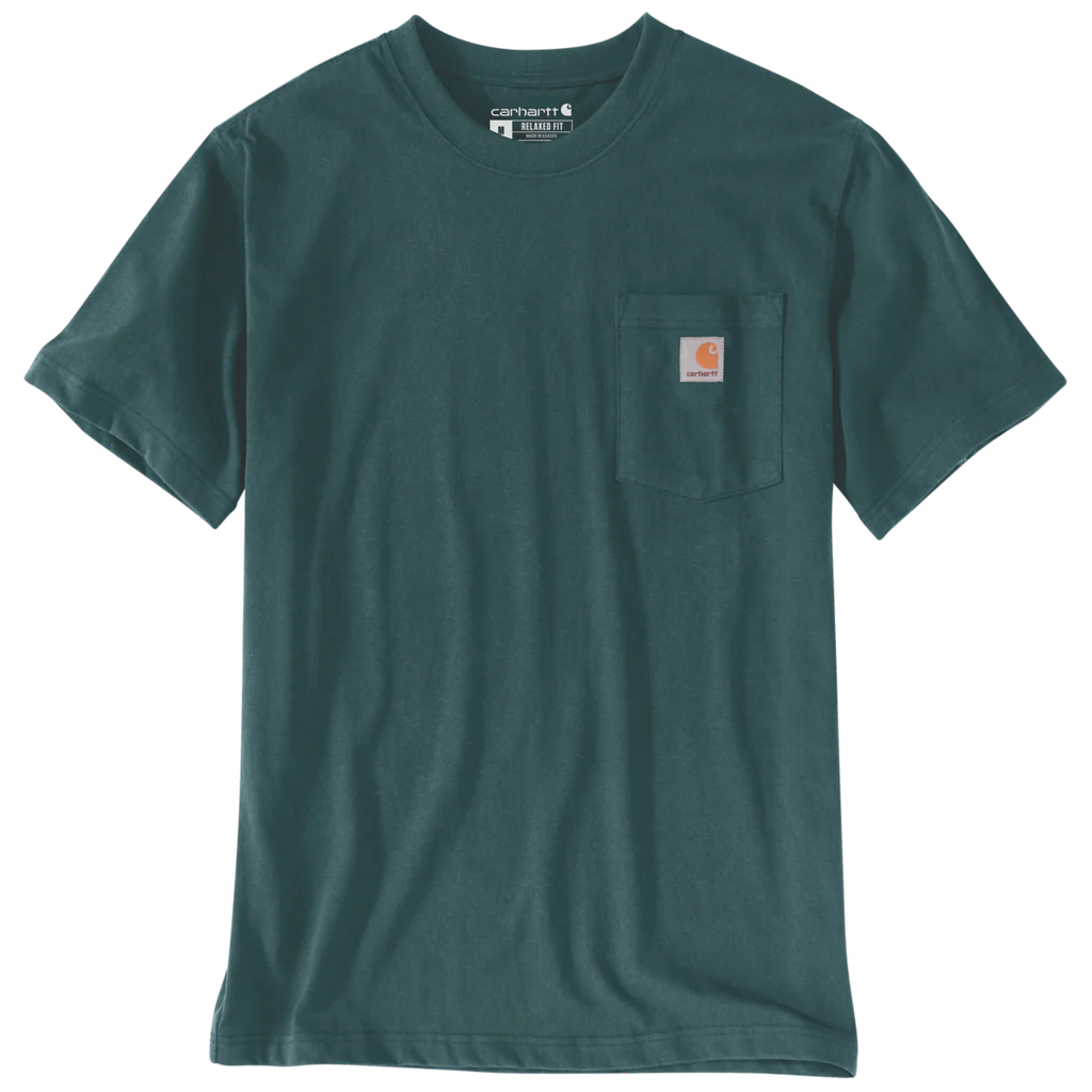 CHA-D9 (Carhartt relaxed fit heavyweight K87 pocket t-shirt greenstone) 102592471