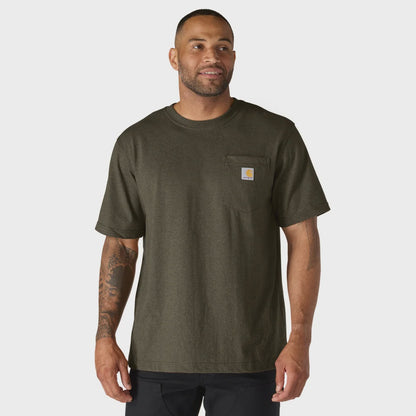 CHA-F9 (Carhartt dearborn relaxed fit heavyweight pocket t-shirt burnished logs heather) 82692622