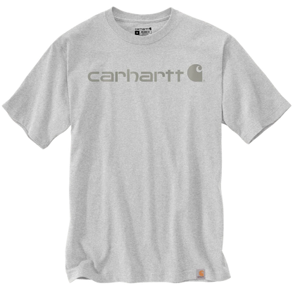 CHA-K9 (Carhartt dearborn relaxed fit heavy weight logo t-shirt heather grey/grey) 82692975