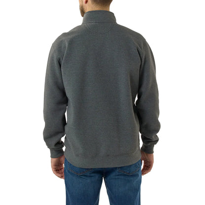 CHA-F7 (Carhartt midweight loose fit quarter zip mock neck sweatshirt carbon heather) 22596305