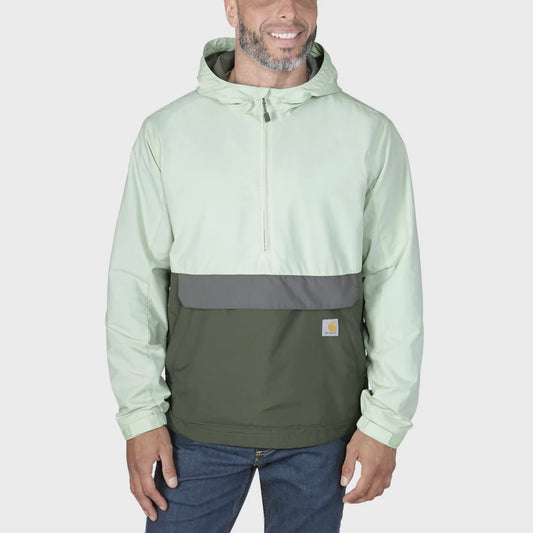 CHA-Y6 (Carhartt mens loose fit packable anorak jacket light green/olive) 12599834