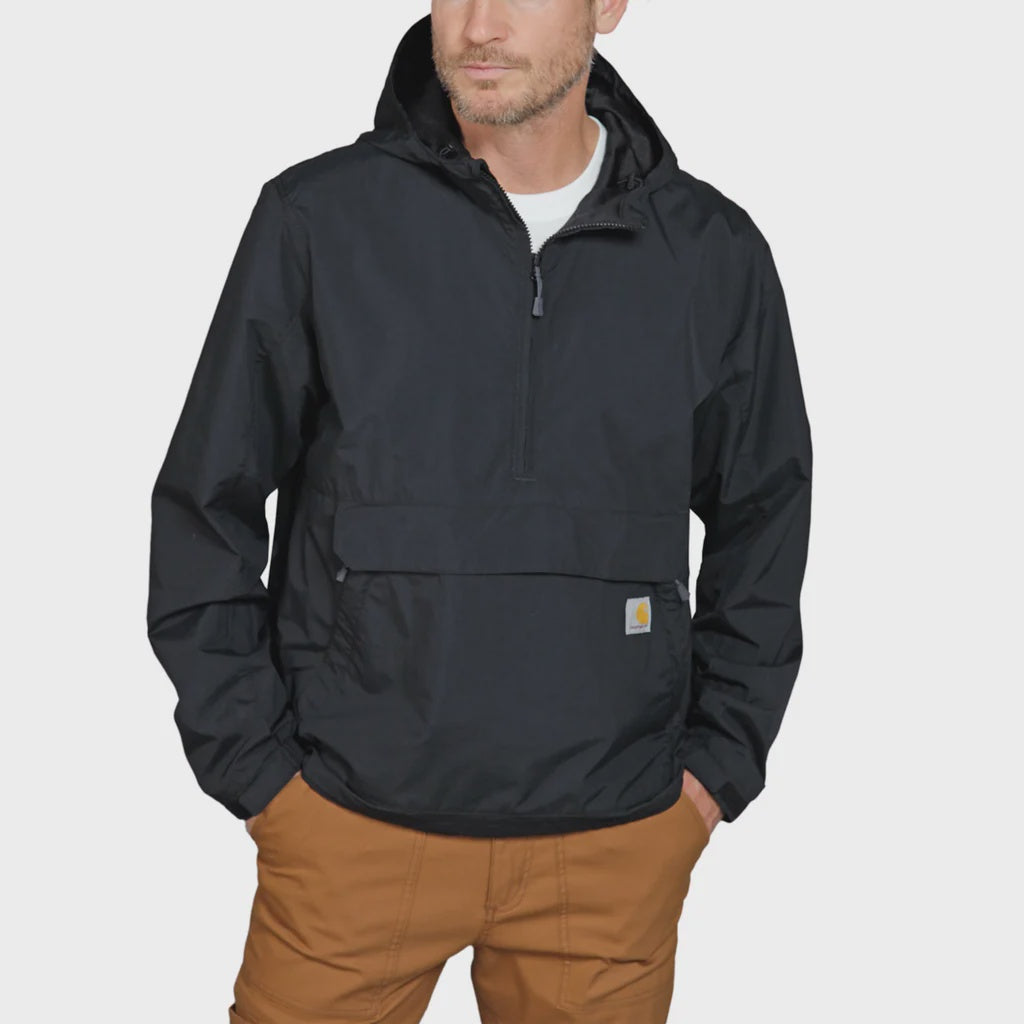CHA-K10 (Carhartt mens loose fit packable anorak black) 926910083