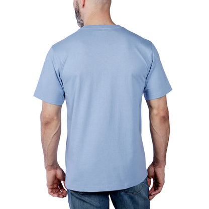 CHA-L6 (Carhartt heavyweight relaxed fit hard at work graphic tee sky stone heather) 102493475