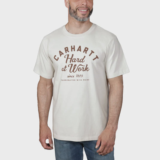 CHA-K6 (Carhartt heavyweight relaxed fit hard at work graphic tee malt) 102493475