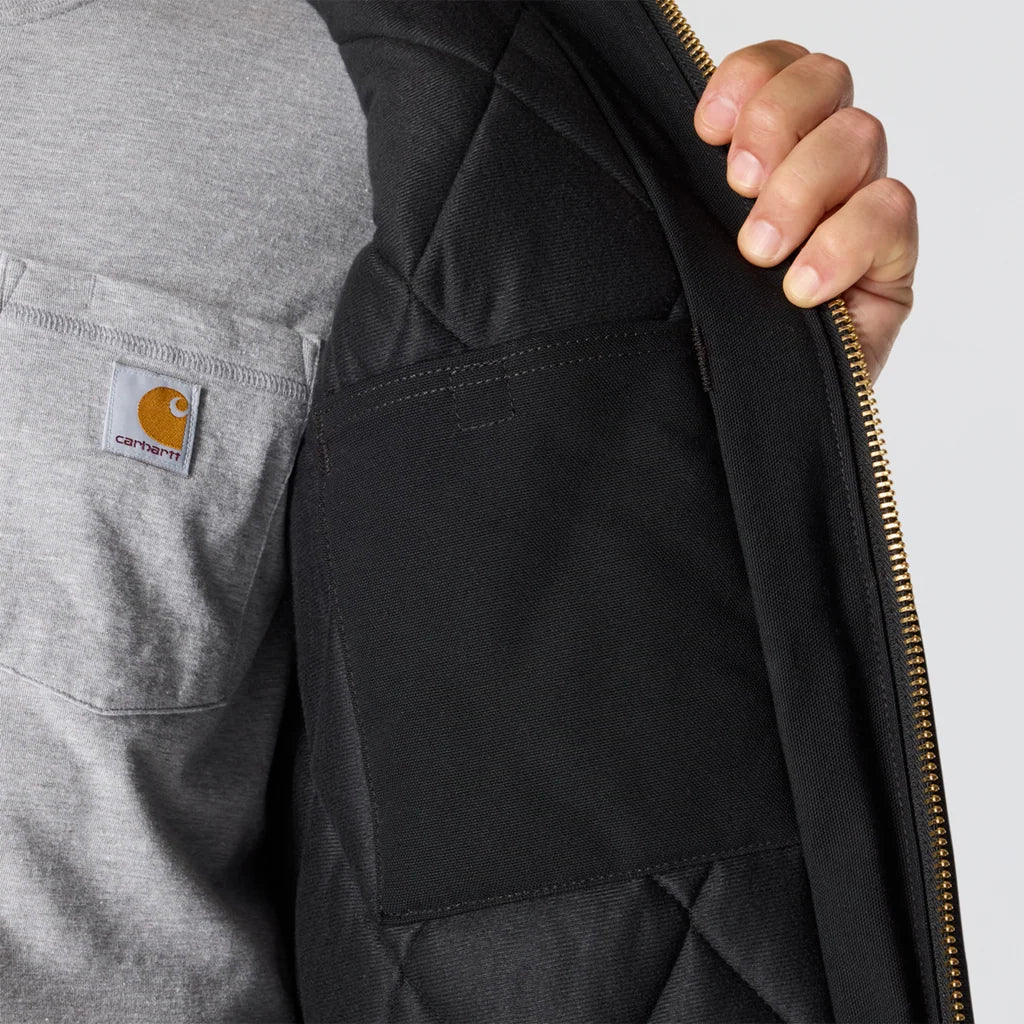 CHA-X9 (Carhartt iconic J140 firm duck active jacket black) 826918913