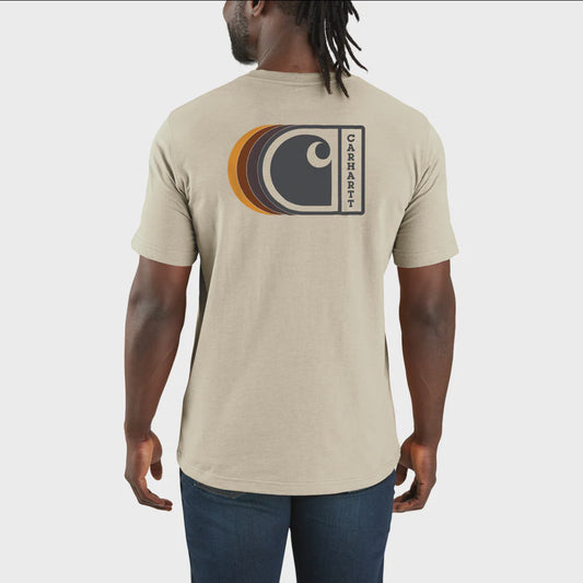CHA-U8 (Carhartt lightweight relaxed fit C graphic t-shirt oat milk) 102593278