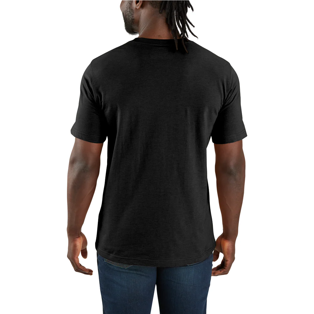 CHA-S8 (Carhartt lightweight relaxed fit pocket script graphic t-shirt black) 102593278