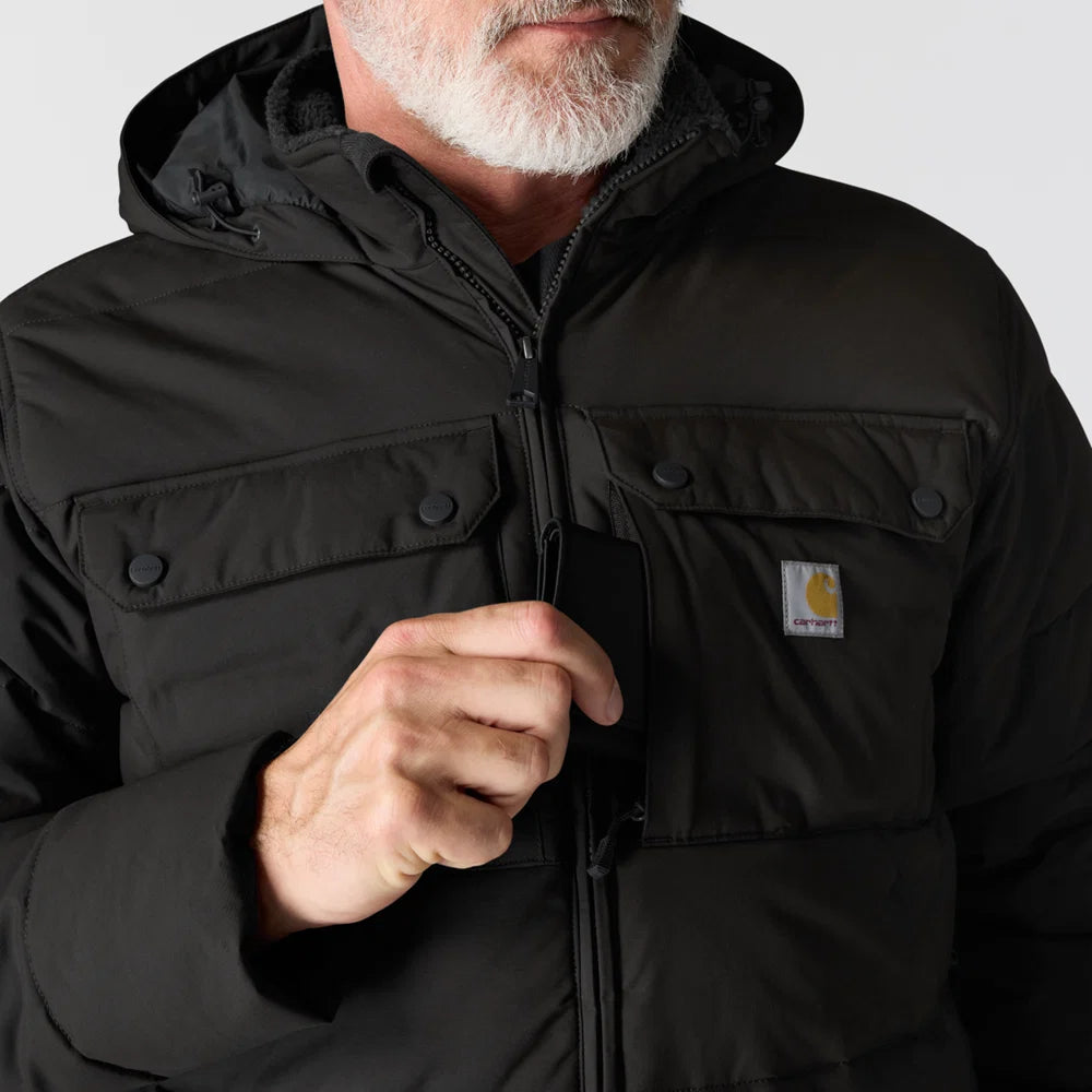 CHA-C10 (Carhartt livingston loose fit insulated jacket black)  826916896