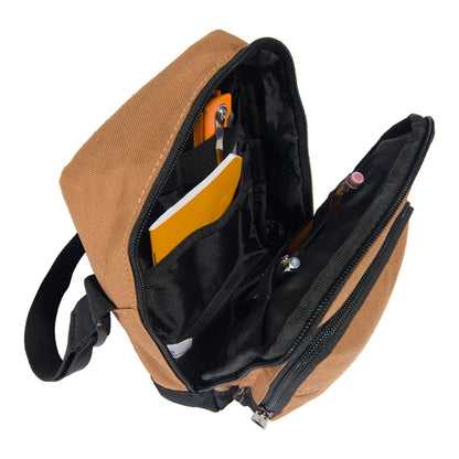 CHE-E1 (Carhartt unisex crossbody zip bag carhartt brown) 92694582