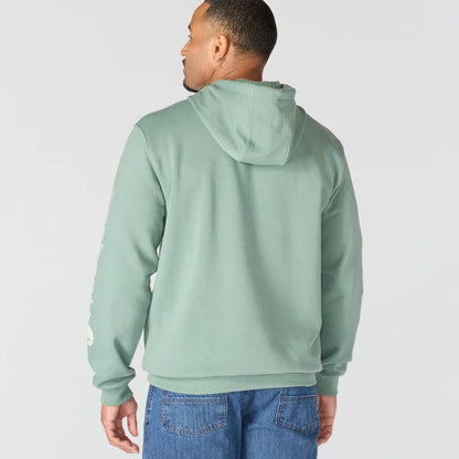 CHA-M9 (Carhartt iconic mid weight logo hoodie green slate) 82697313