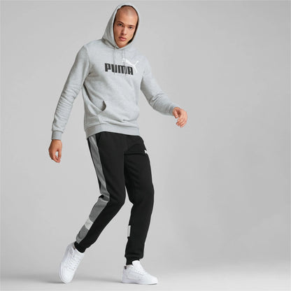 PA-P8 (Puma essentials + 2 colour big logo fleece hoodie light grey) 82394500 PUMA