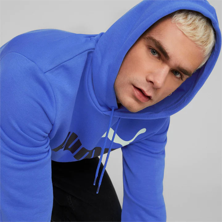 PA-S8 (Puma essentials + 2 colour big logo fleece hoodie royal sapphire) 82394500 PUMA