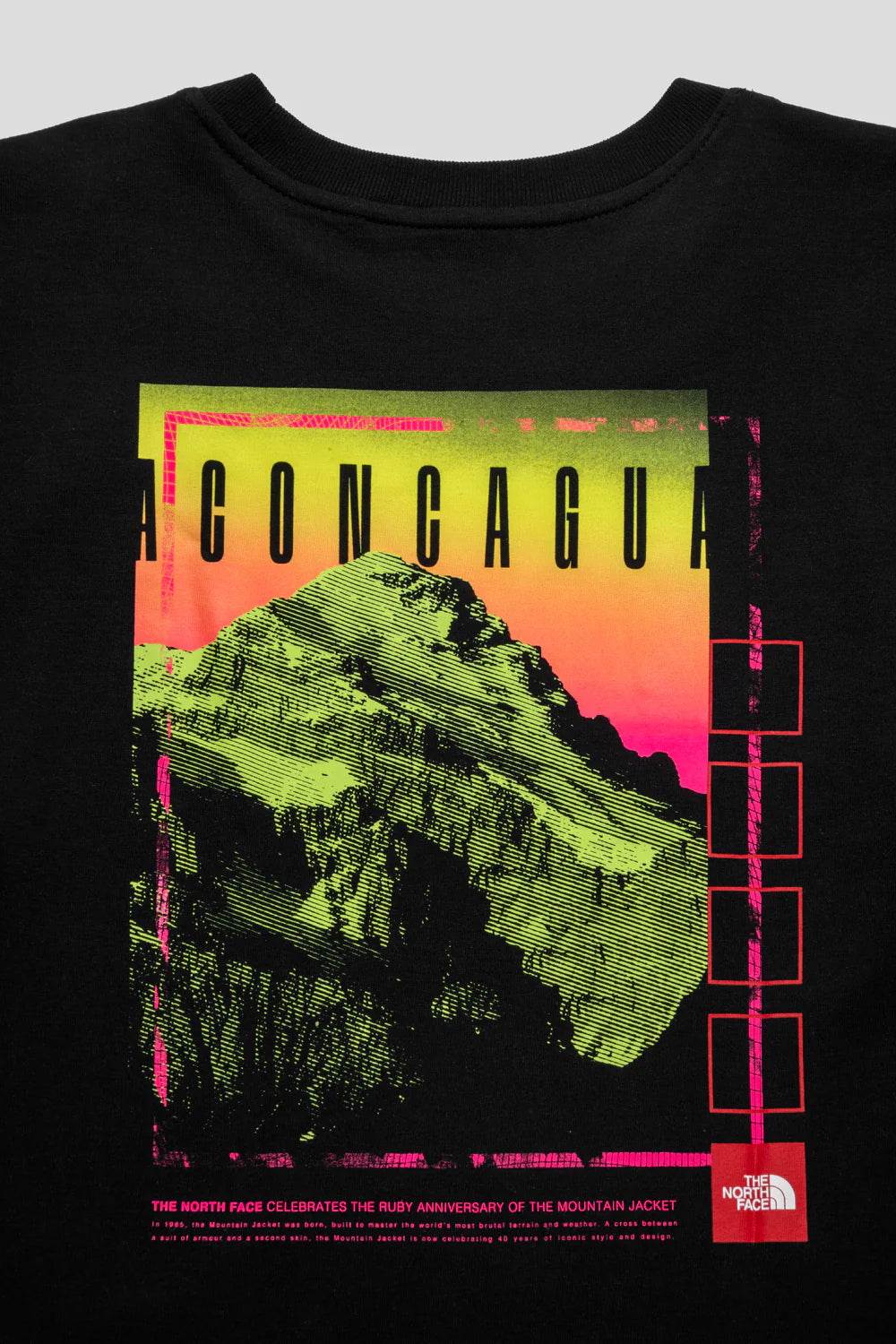 NFA-F7 (The north face short sleeve red box aconcagua heavy weight t-shirt black) 52594348