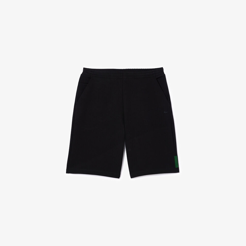 LCA-G21 (Lacoste mens stretch cotton blend shorts black) 11297391